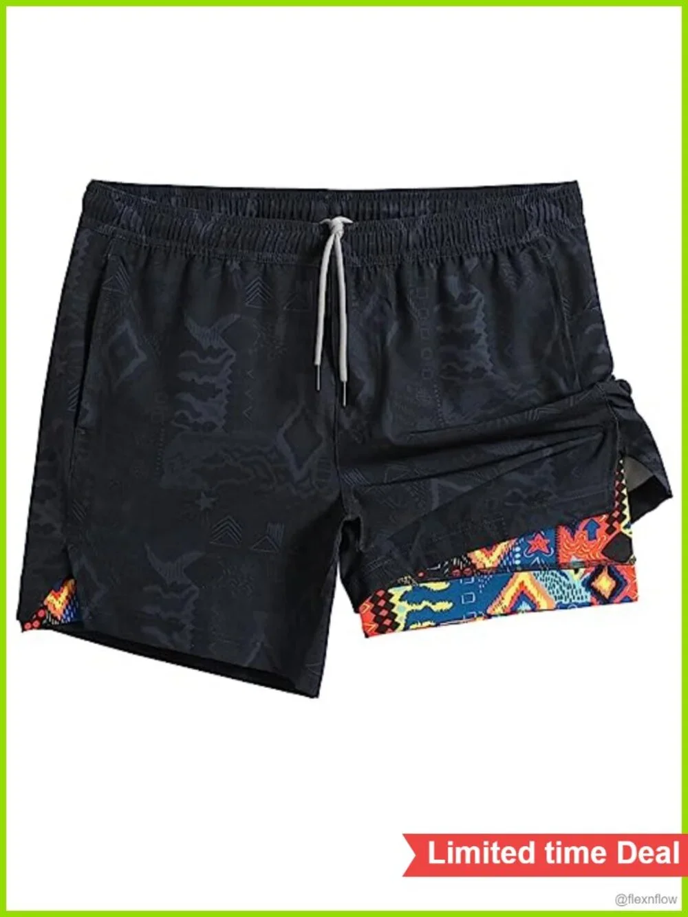 Men's 5 inch 2 in 1 Running Shorts Quick Dry Athletic Gym Shorts with Liner